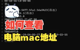 Download Video: 如何查看电脑的mac地址？