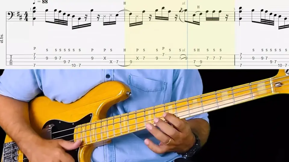 MARCUS MILLER FRANKENSTEIN BASS COVER FULL WITH TABS_哔哩哔哩_bilibili