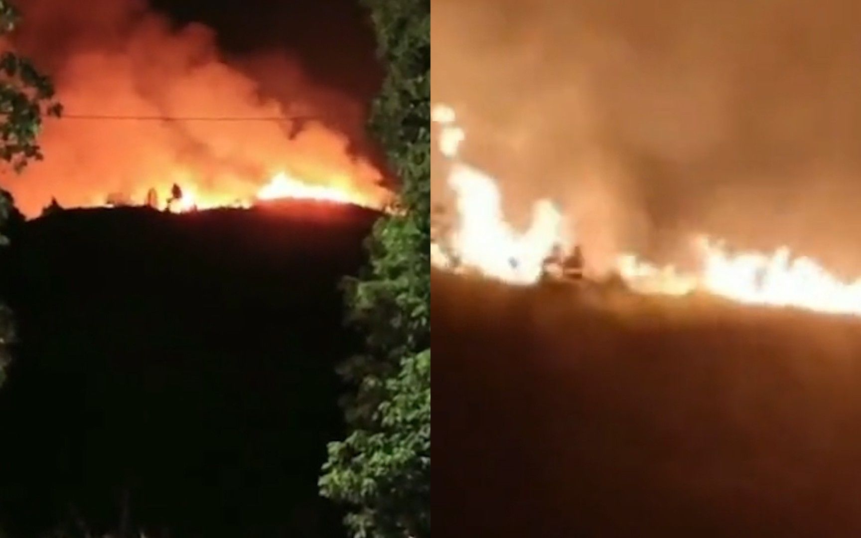 四川内江突发山火,火势熊熊蔓延几百米,消防部门正在紧急处置哔哩哔哩bilibili