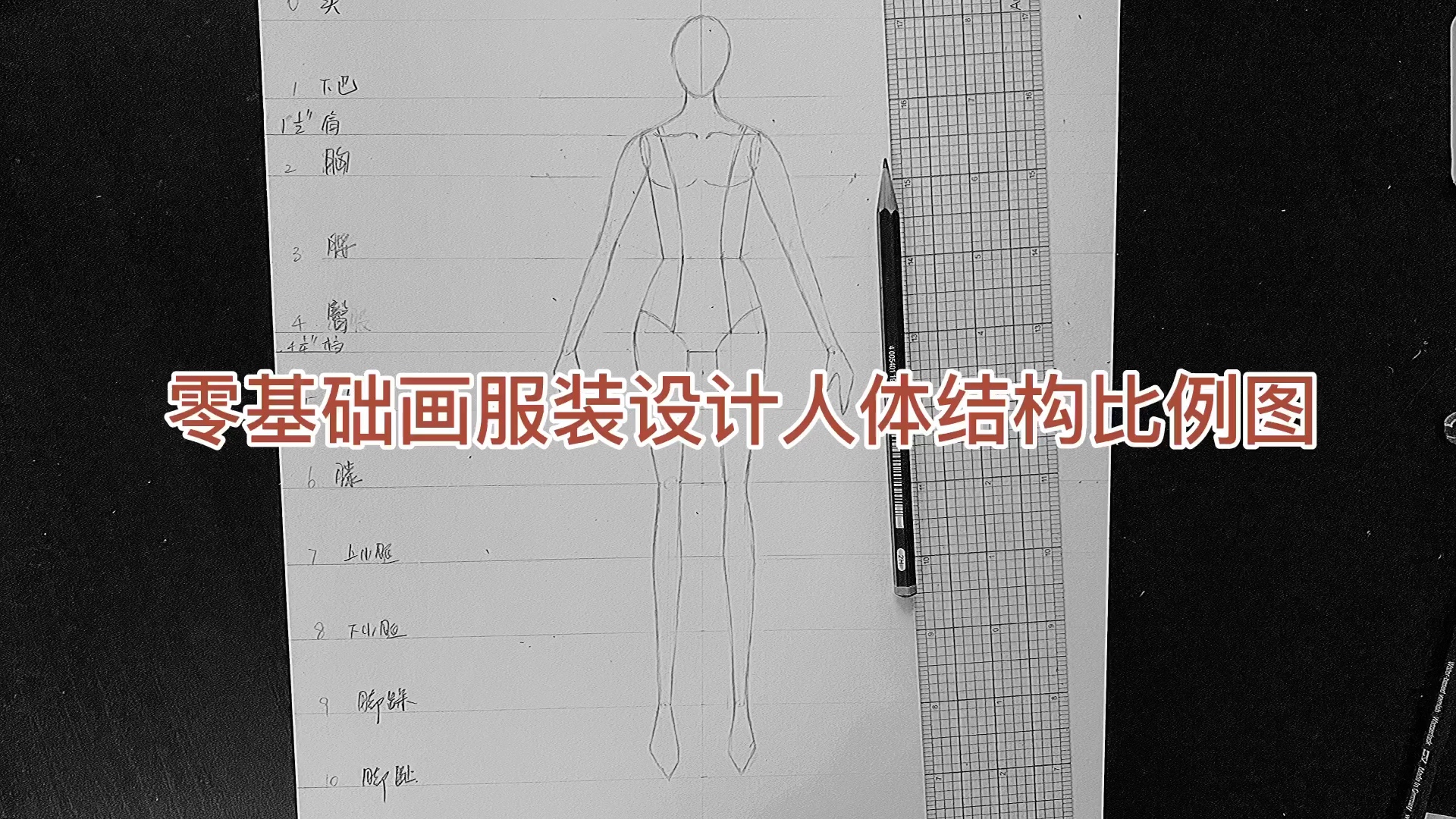 零基础画服装设计人体结构比例图让我们0哔哩哔哩bilibili