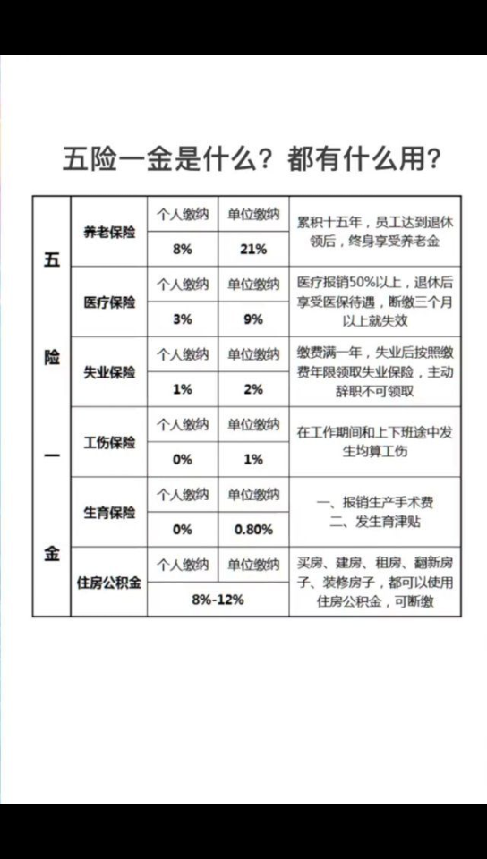 一张图告诉你什么是五险一金和他的作用哔哩哔哩bilibili