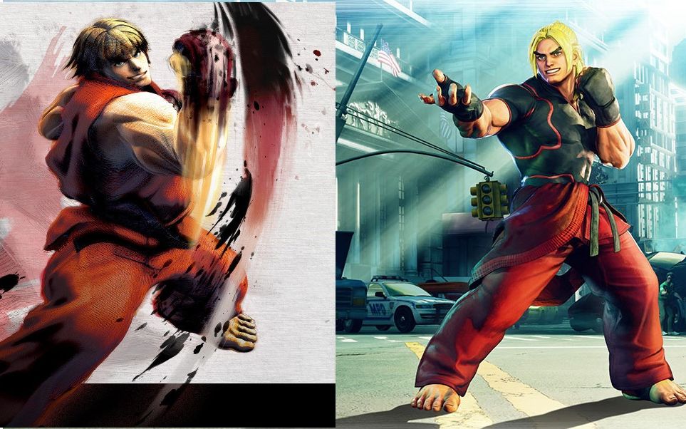 【街霸4-街霸5】目前最全肯对比(1080p60帧)_哔哩哔哩_bilibili