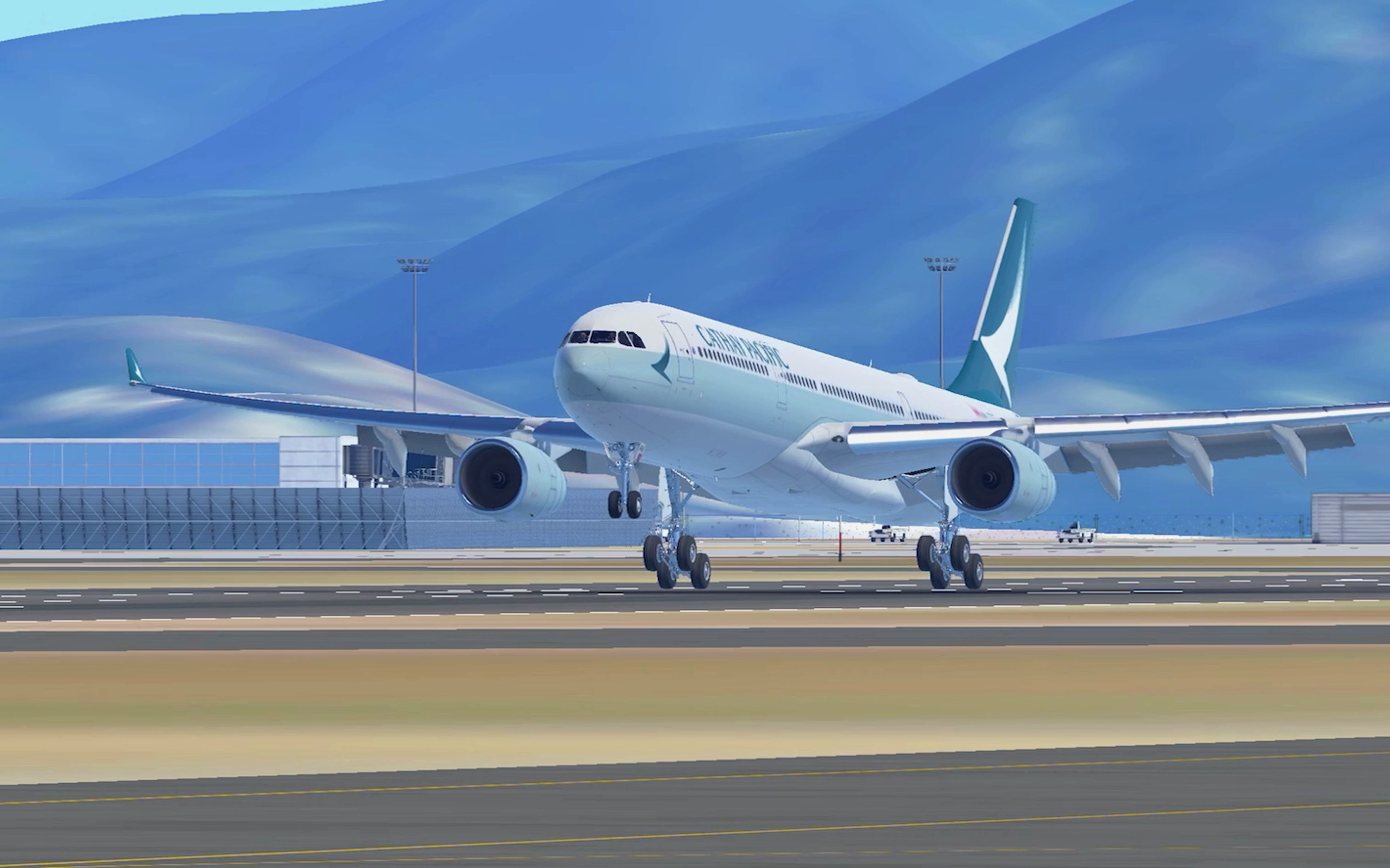 鱼翅家的a330-300丝滑着陆 一个难得的二次接地