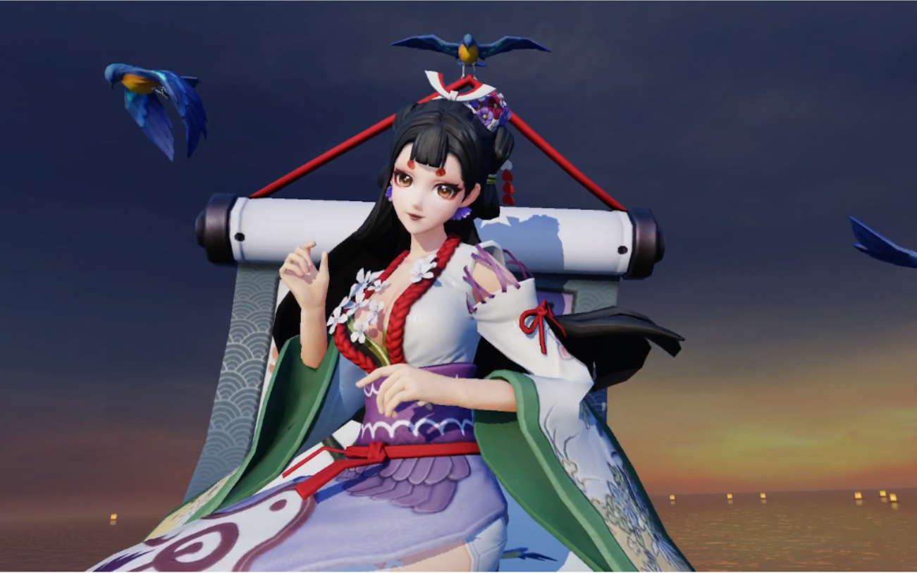 决战平安京【花鸟卷】澄心·二段式神特写