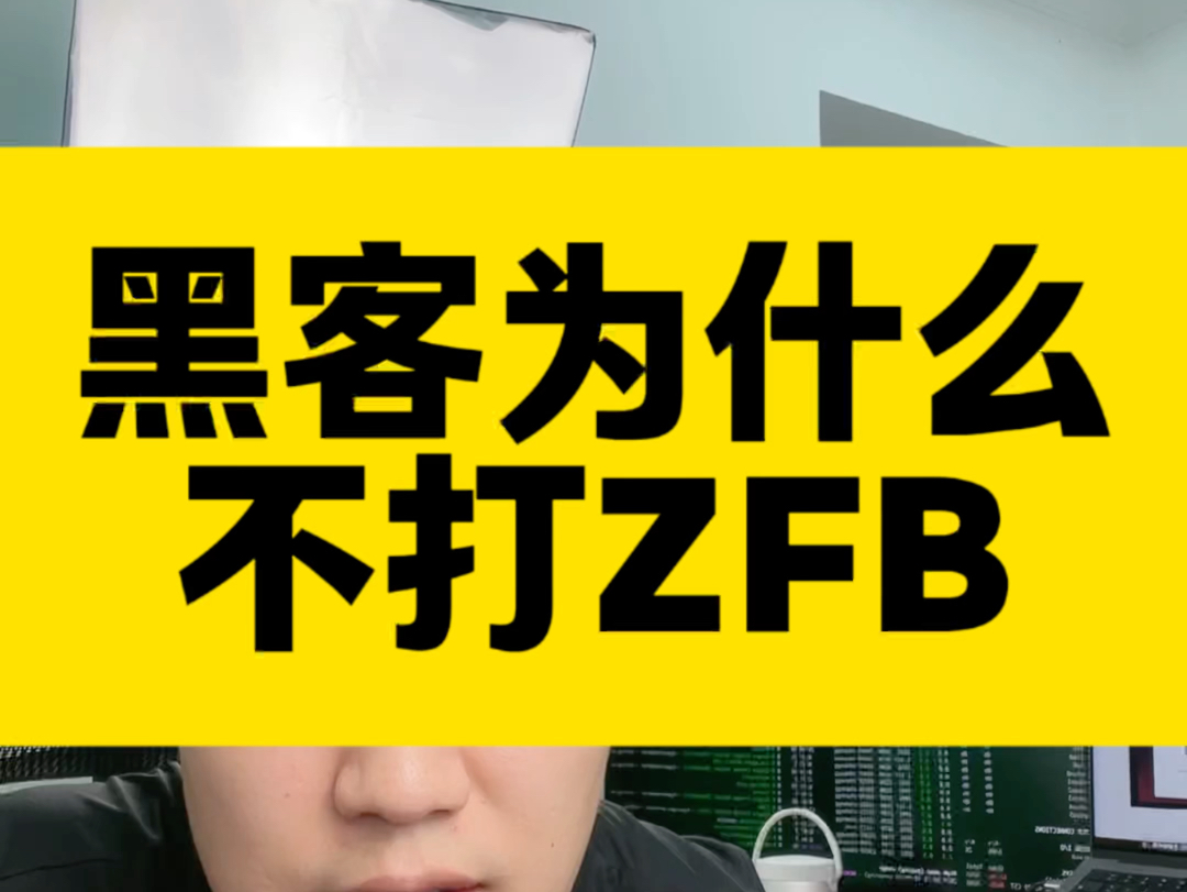 黑客为什么不打ZFB #黑客 #网络安全 #运维安全 #支付宝哔哩哔哩bilibili