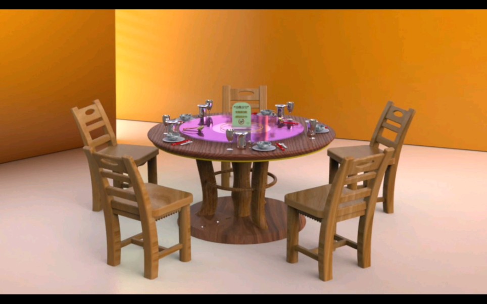 桌子3d爆炸动图 渲染_哔哩哔哩 (゜-゜)つロ 干杯~-bilibili