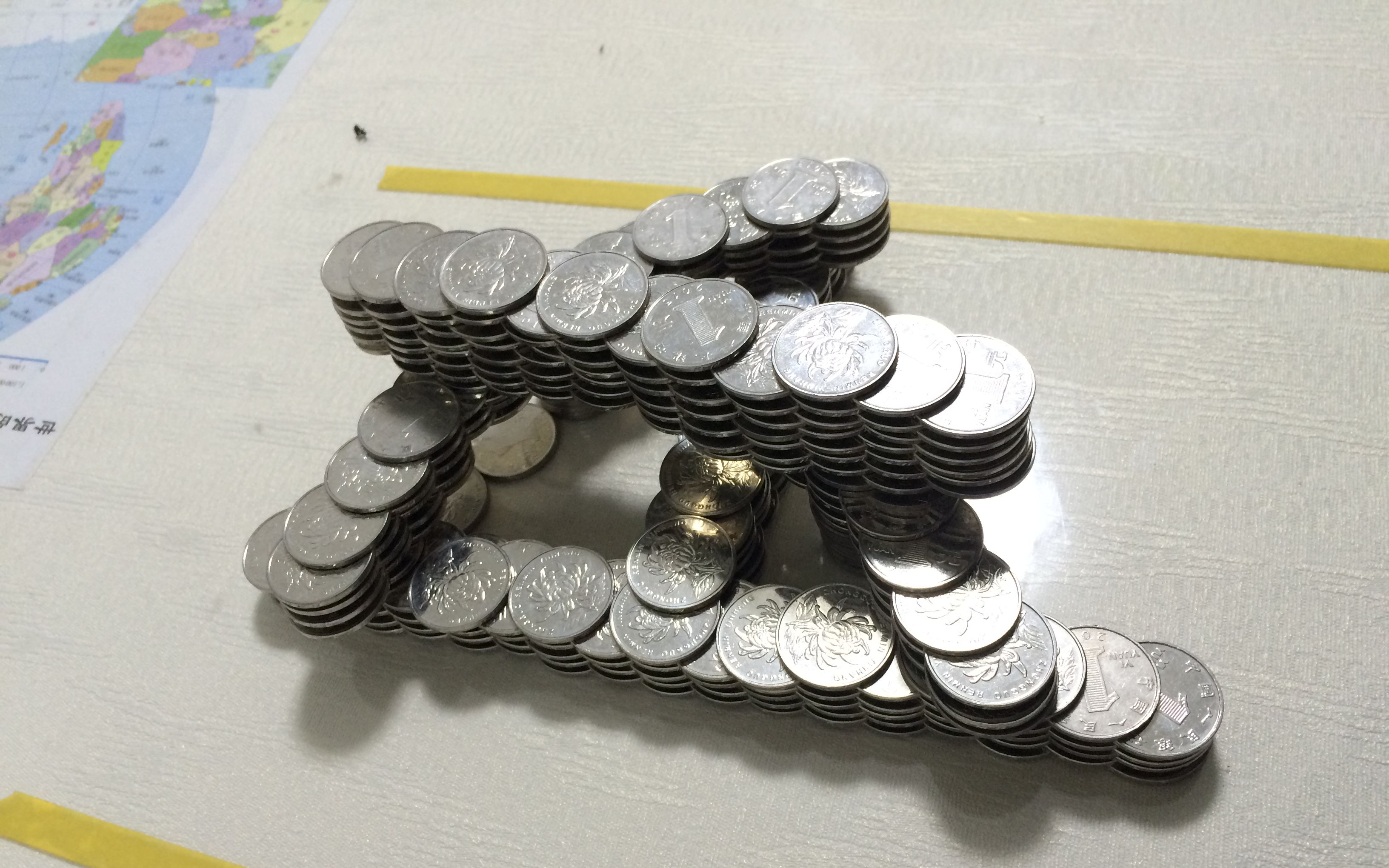硬币叠的螺旋教程图片