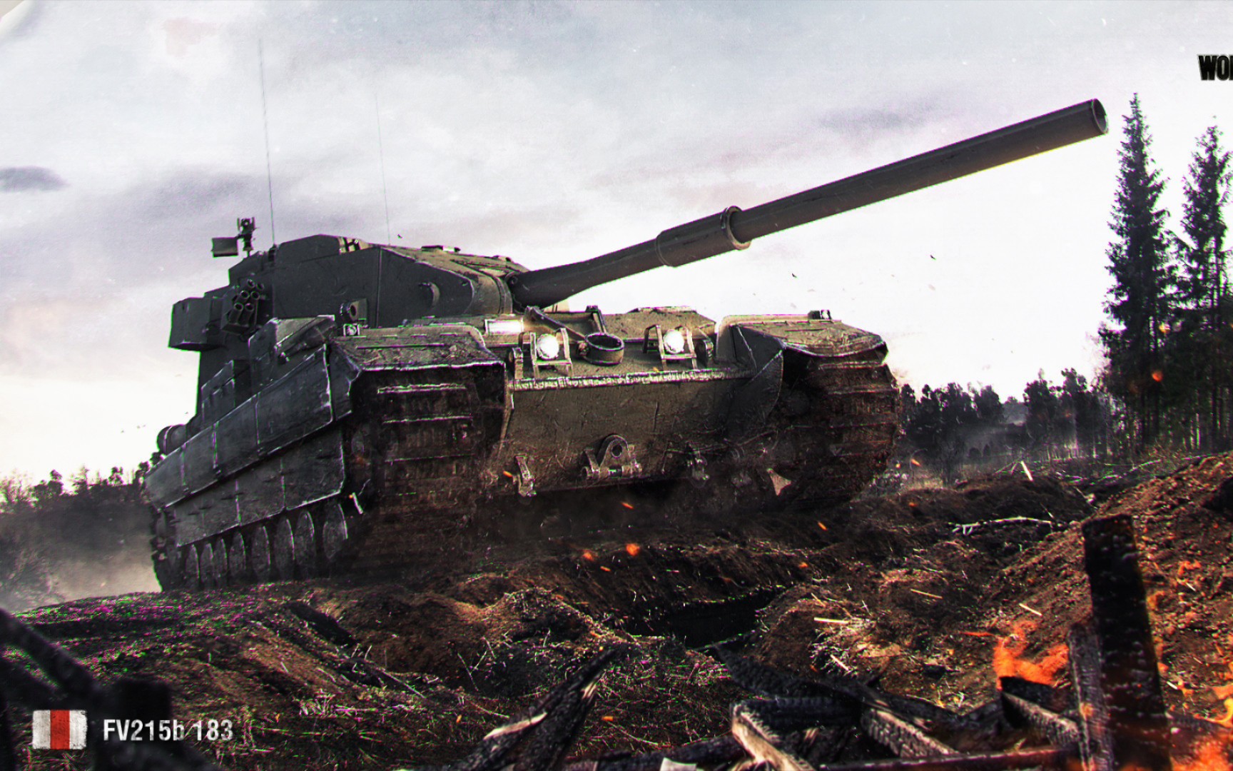 【wotb】坦克世界闪电战8.7 fv215b 183 让"重锤"来降降血压