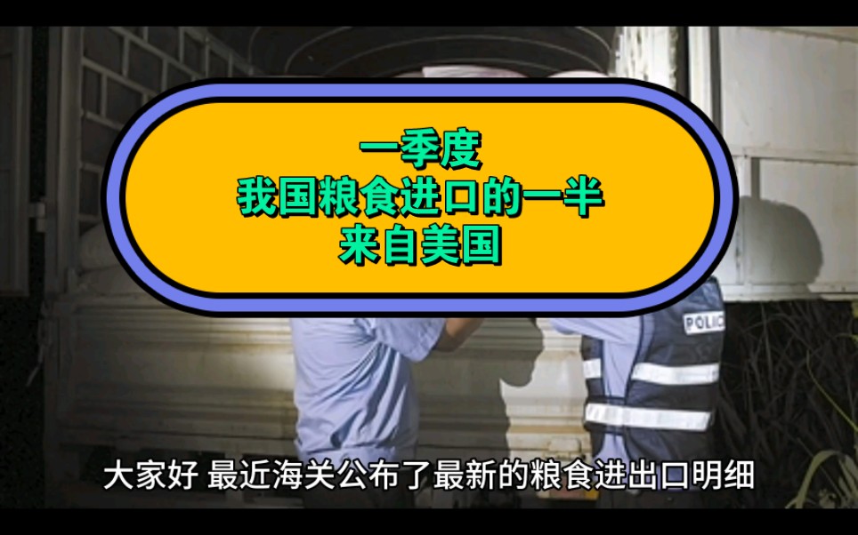 一季度我国粮食进口的一半来自美国 对朝鲜大米出口出现大幅增加哔哩哔哩bilibili