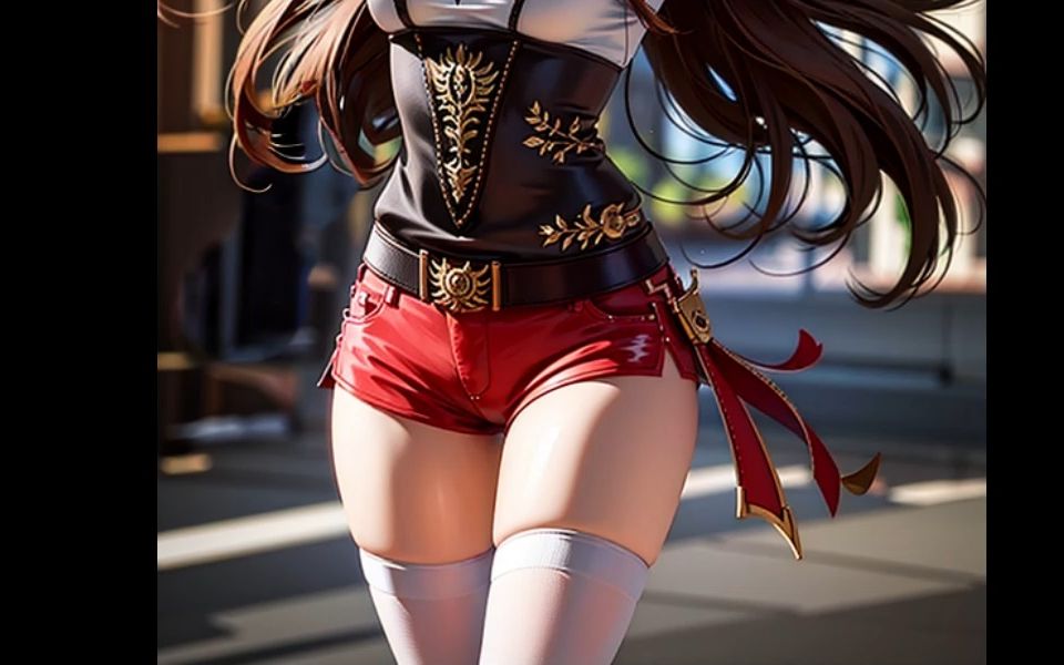 ai原神2.5次元,性感又可爱的安柏风