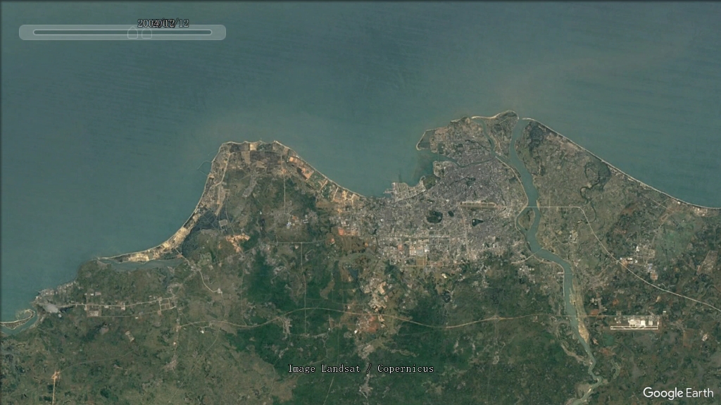 海口历史卫星影像