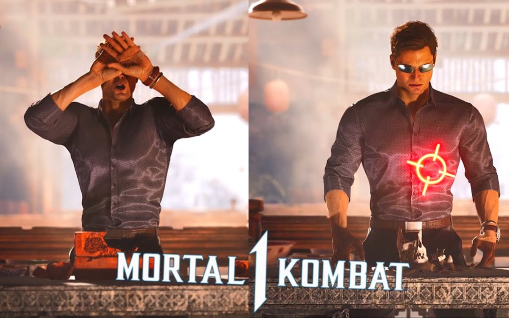 【mk1】强尼凯奇力量测试失败全动画