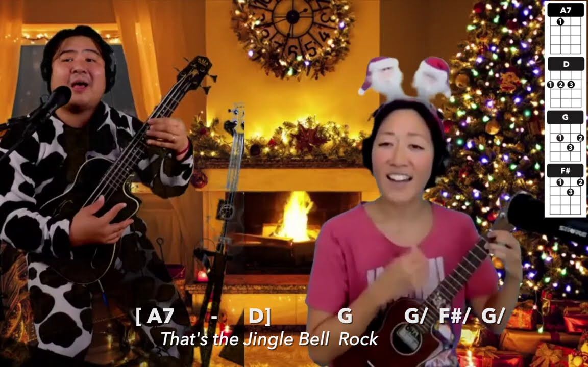 [图]Jingle Bell Rock // Ukulele Play-Along Cynthia Lin x Ukulenny