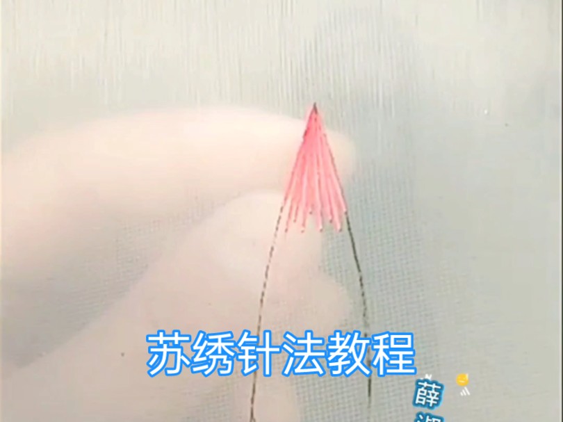 [苏绣针法教程]来和我学绣针法吧同学们!哔哩哔哩bilibili