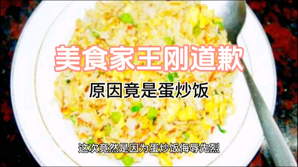 美食作家王刚道歉——再也不做蛋炒饭了哔哩哔哩bilibili