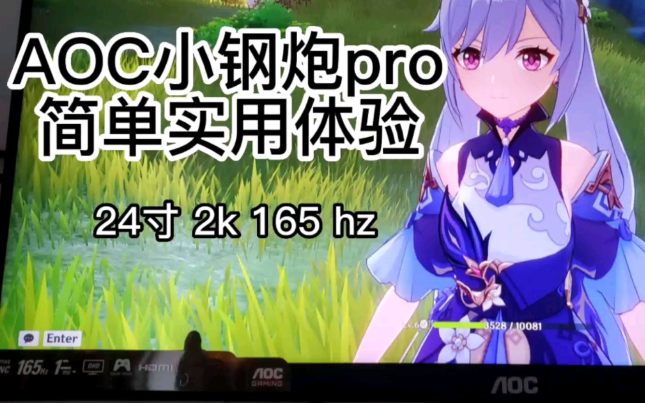 AOC小钢炮pro简单实用体验 q24g2哔哩哔哩bilibili