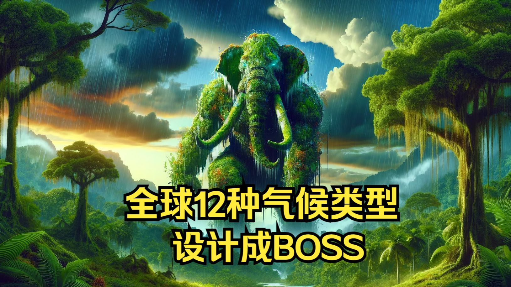 [图]用AI将全球12种气候类型做成游戏最终BOSS！