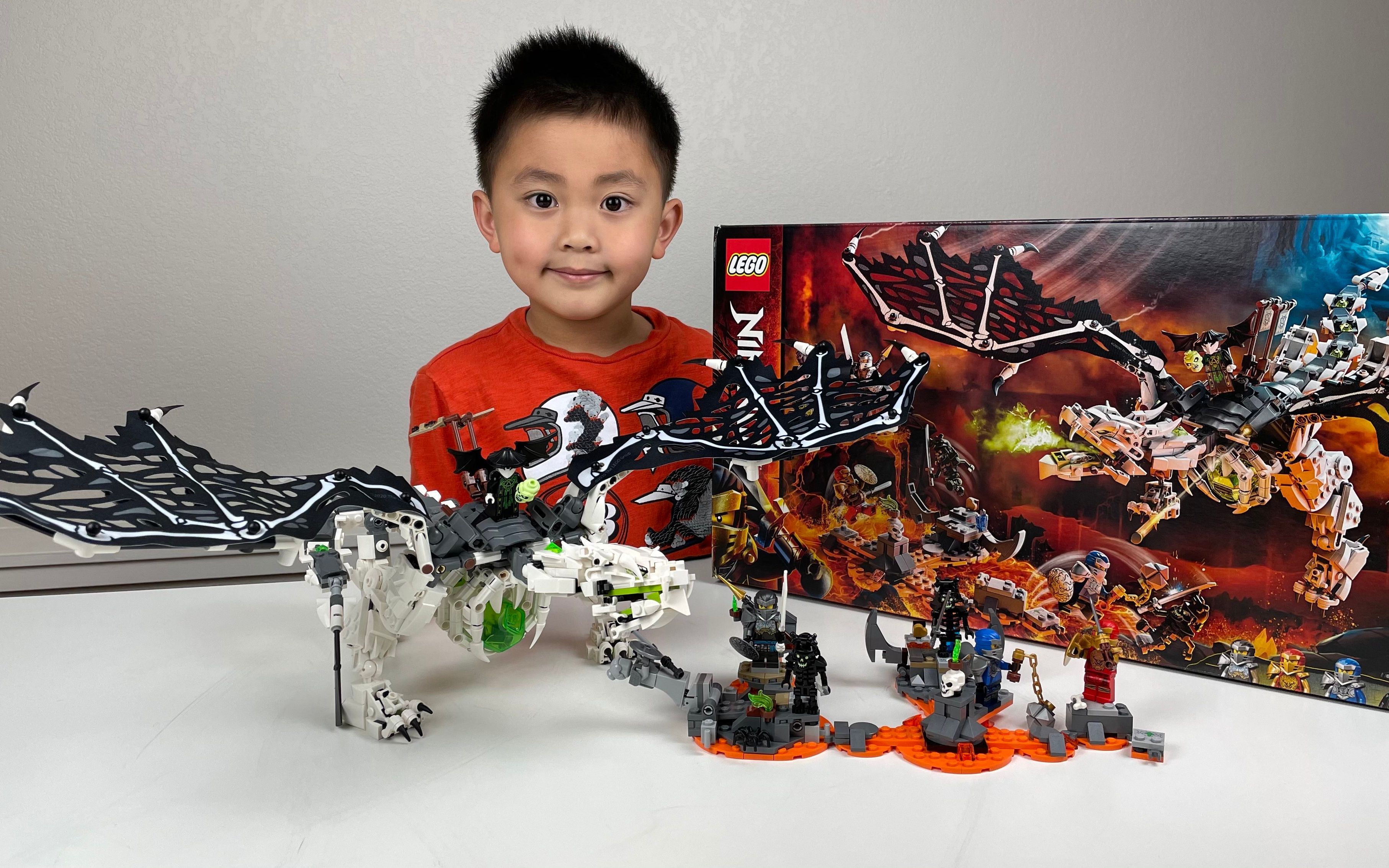 和麦克斯一起玩乐高学英语  乐高 幻影忍者 骷髅巫师的飞龙 LEGO Ninjago Skull Sorcerer's Dragon哔哩哔哩bilibili