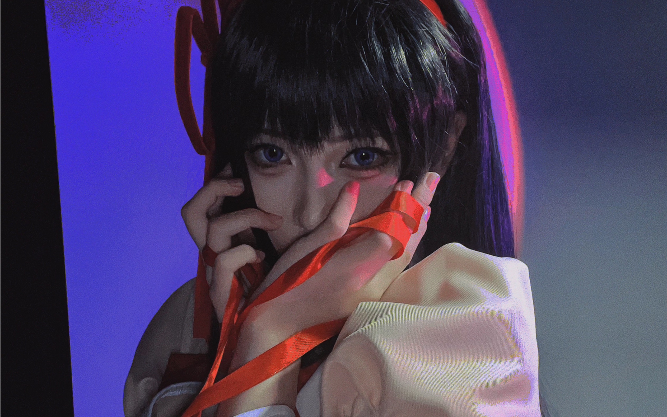 魔爱着神,但神却爱着世人.【红缎带の晓美焰cos】