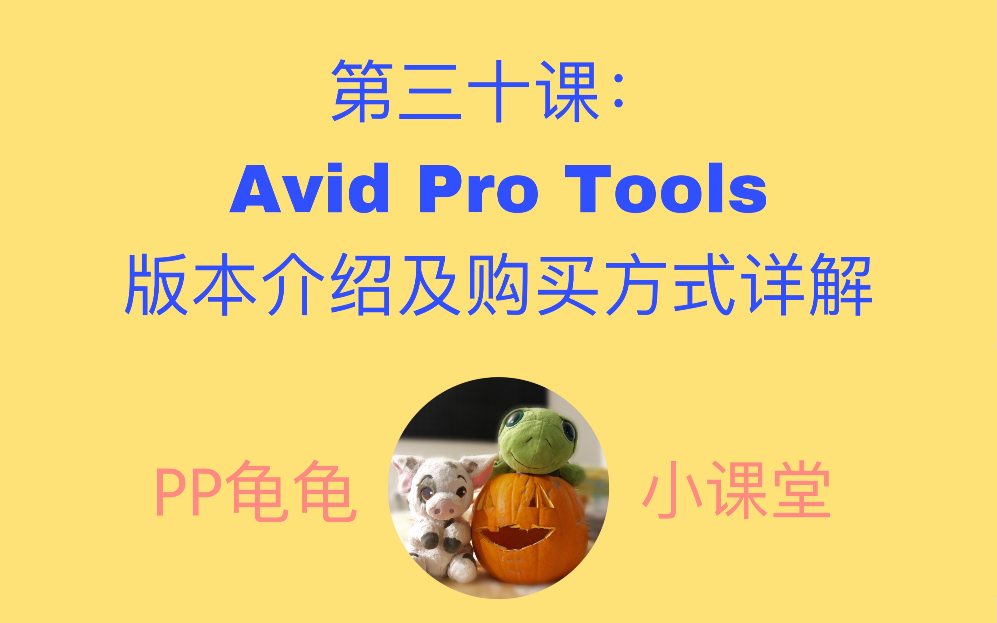 [图]第三十课：Avid Pro Tools版本介绍及购买方式详解