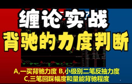 [图]缠论背驰力度实战判断，低卖高卖的关键终于讲透了