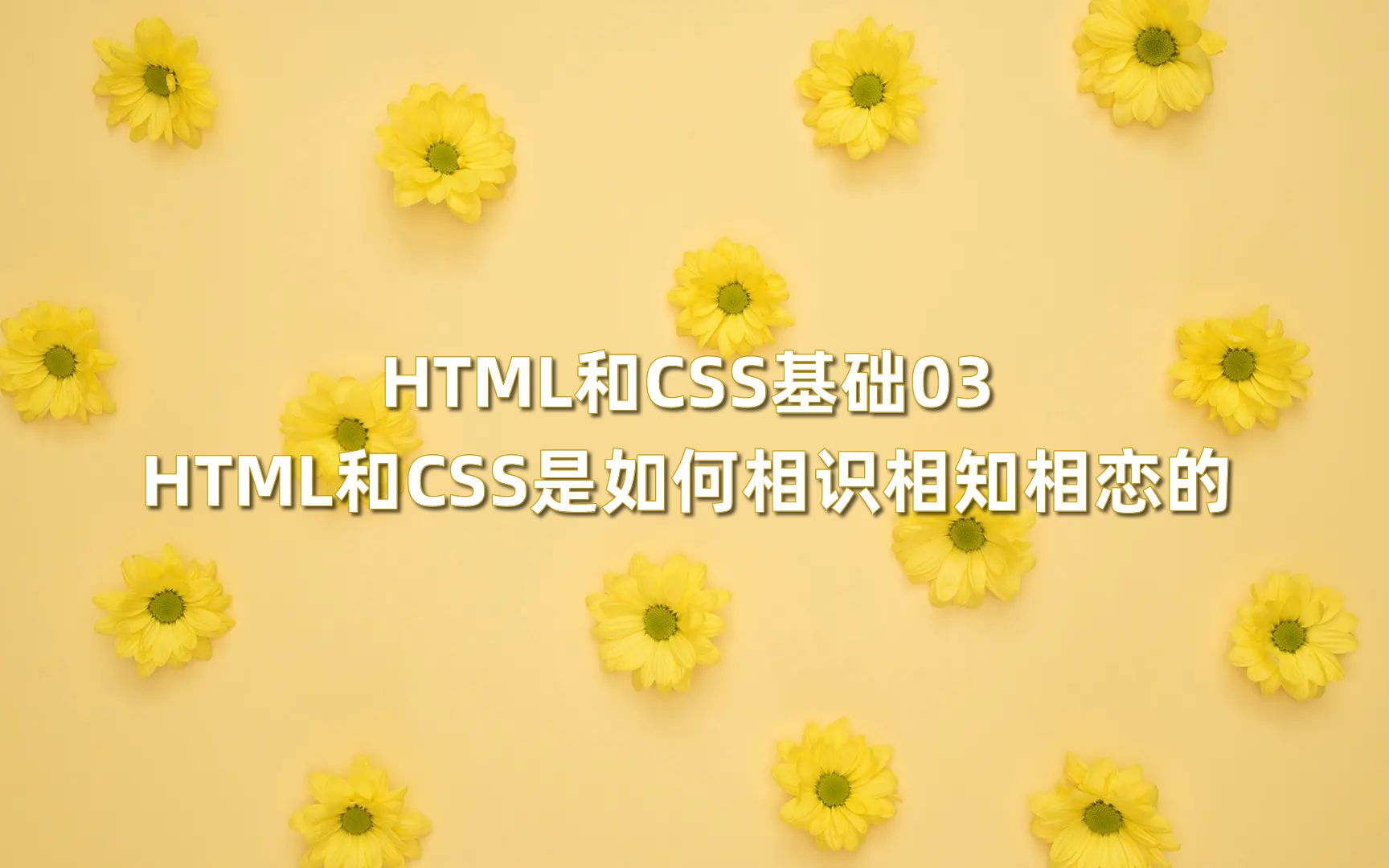 HTML和CSS基础03:HTML和CSS是如何相识相知相恋的哔哩哔哩bilibili