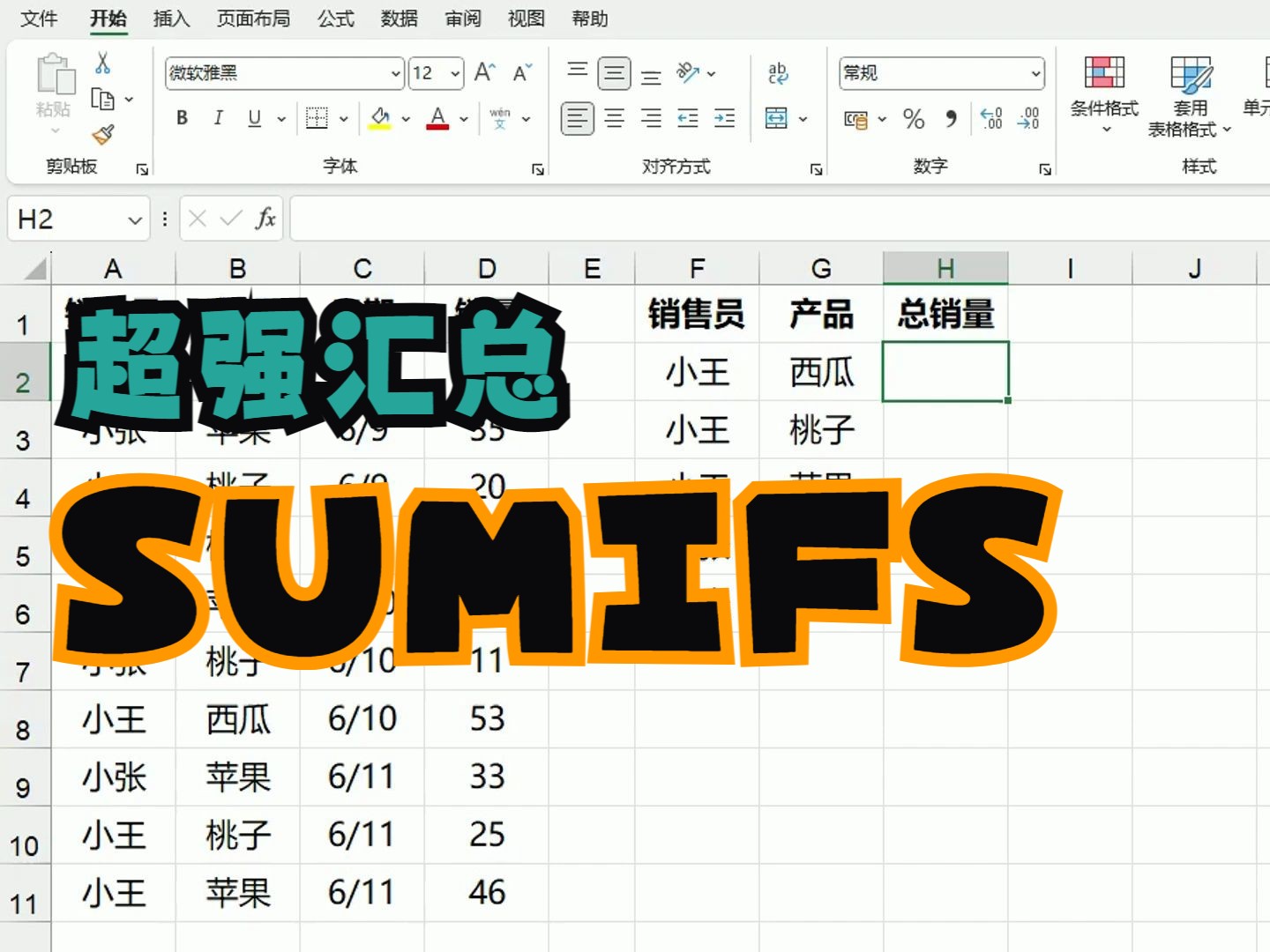 你对函数SUMIFS的掌握程度,可能只是略知一二哔哩哔哩bilibili