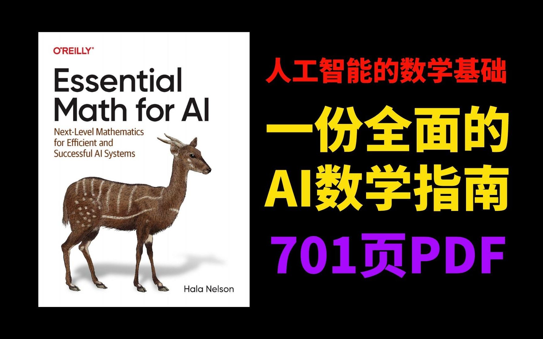 [图]《人工智能的数学基础》701页PDF带你领略一份全面的AI数学指南，弥补了人工智能与数学之间的鸿沟！-人工智能/数学/机器学习/深度学习/AI