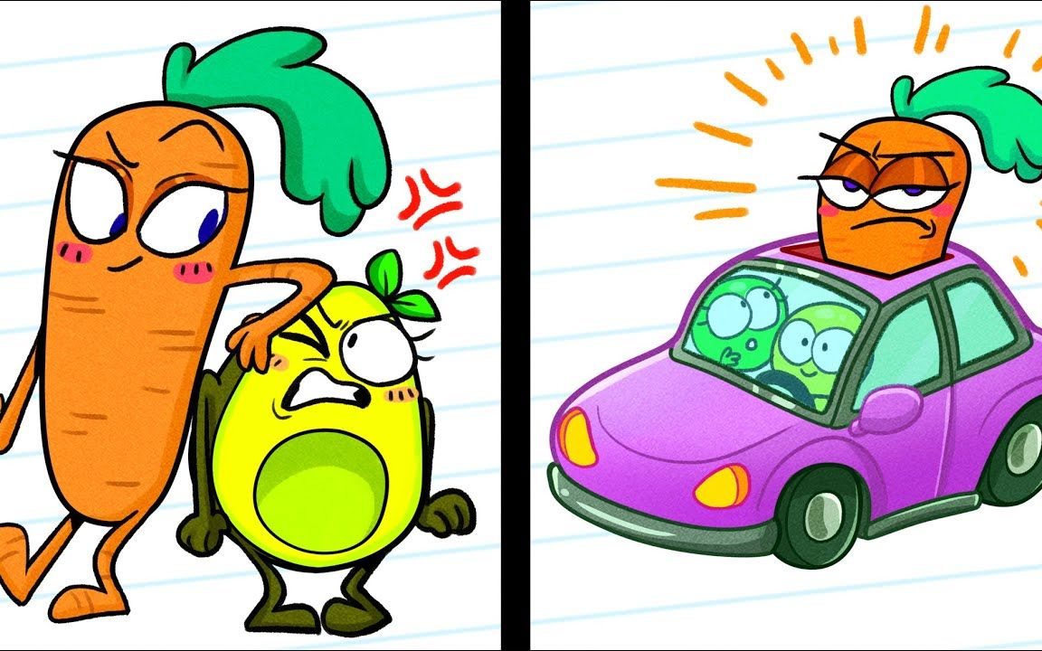 牛油果动画:高个子vs矮个子有趣的尴尬场景,你有过类似的经历?