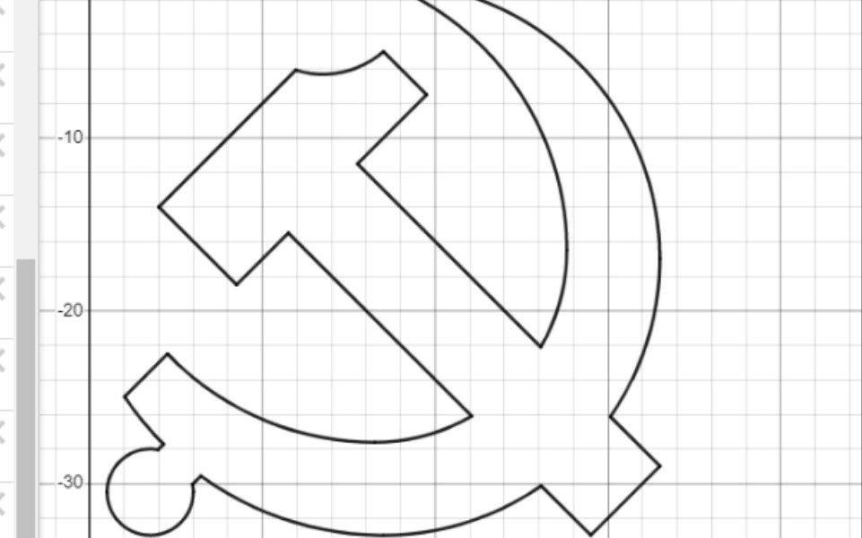 建党节用坐标系绘制党徽