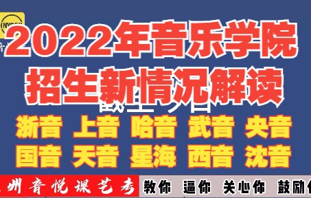 2022年11大音乐学院艺考考新情况解读哔哩哔哩bilibili