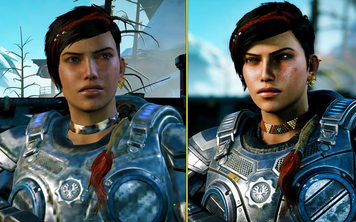 [图]Gears5最高画质和最低画质对比！