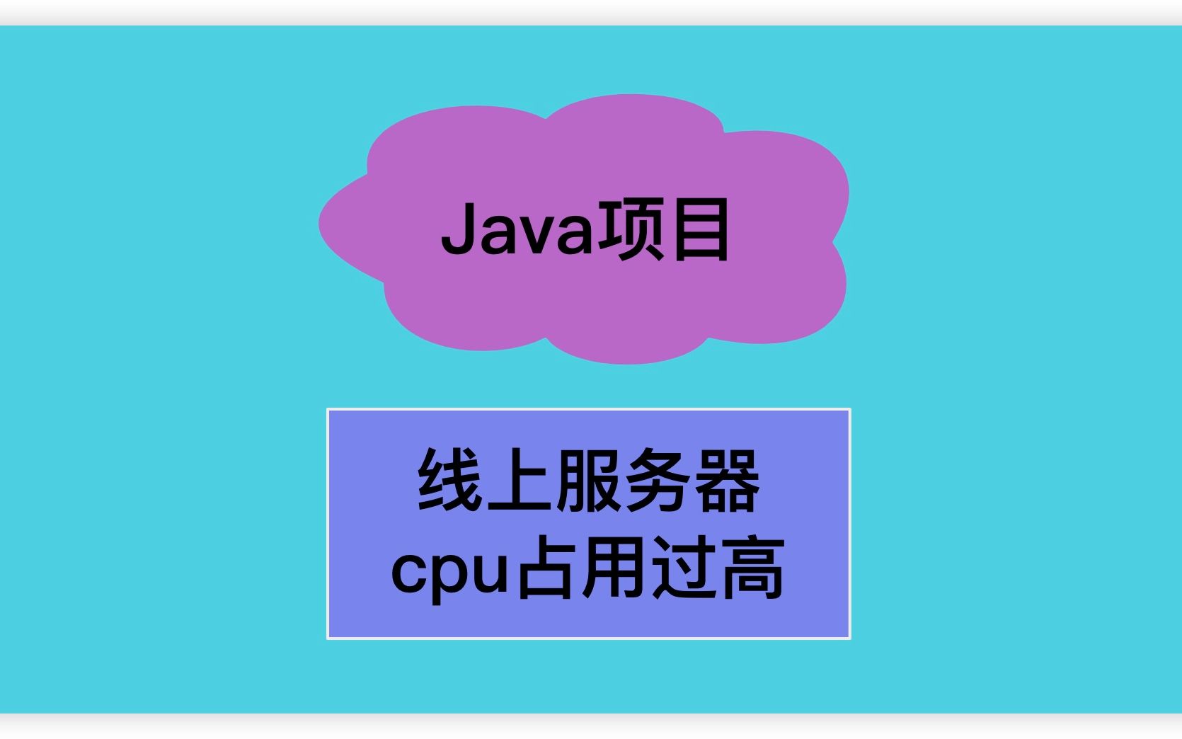 Java项目线上服务器cpu占用过高问题如何解决?
