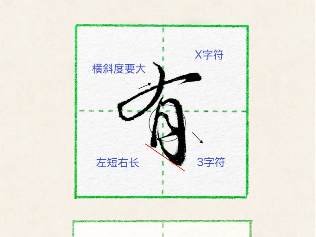 从"有"字开始,开启你的书法逆袭之路!