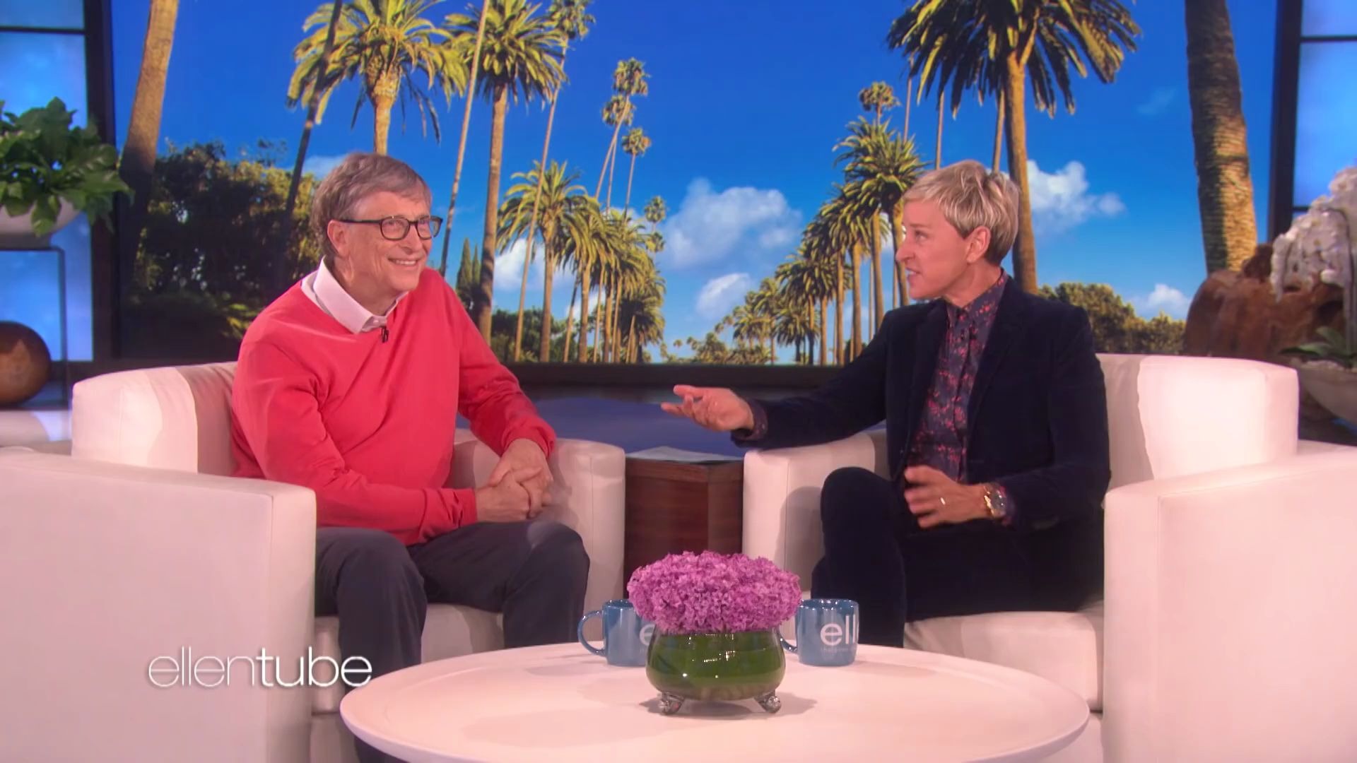 比尔盖茨和艾伦 脱口秀 talk show ellen_哔哩哔哩_bilibili