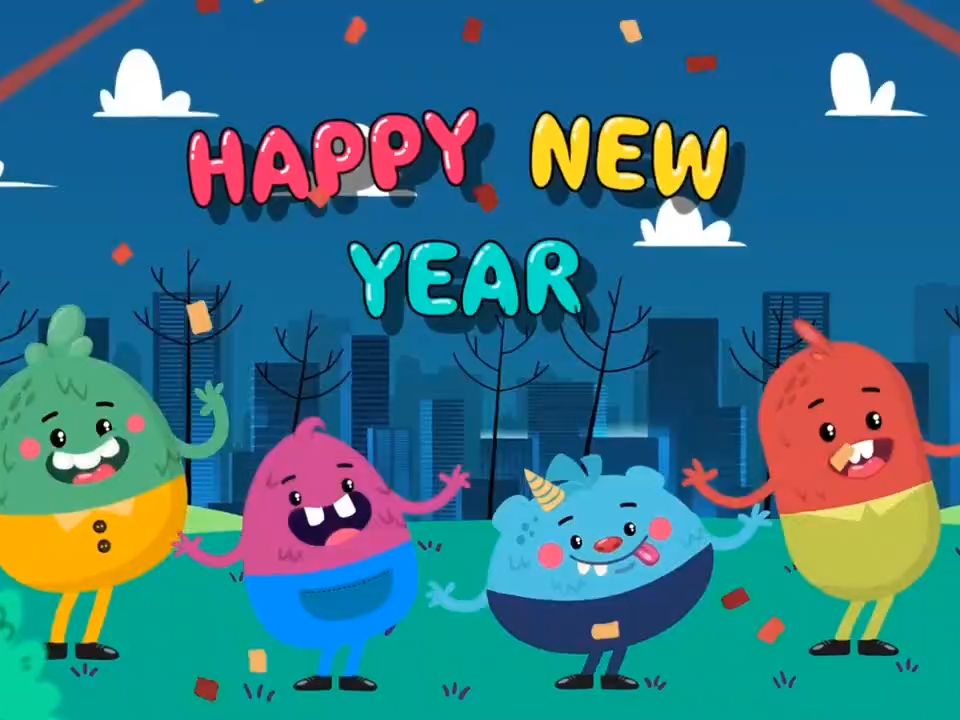 Happy New Year 新年快乐英文歌曲哔哩哔哩bilibili