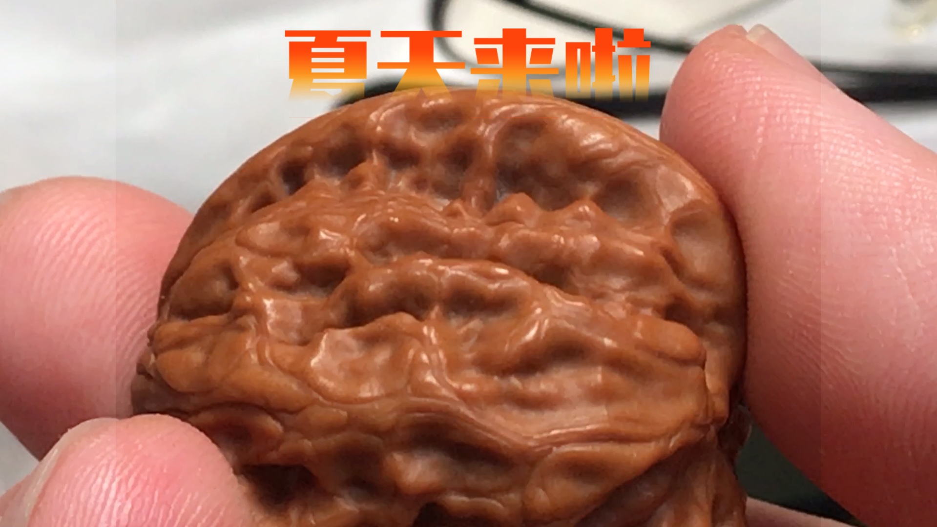 人生得意须尽欢,核桃还得夏天盘