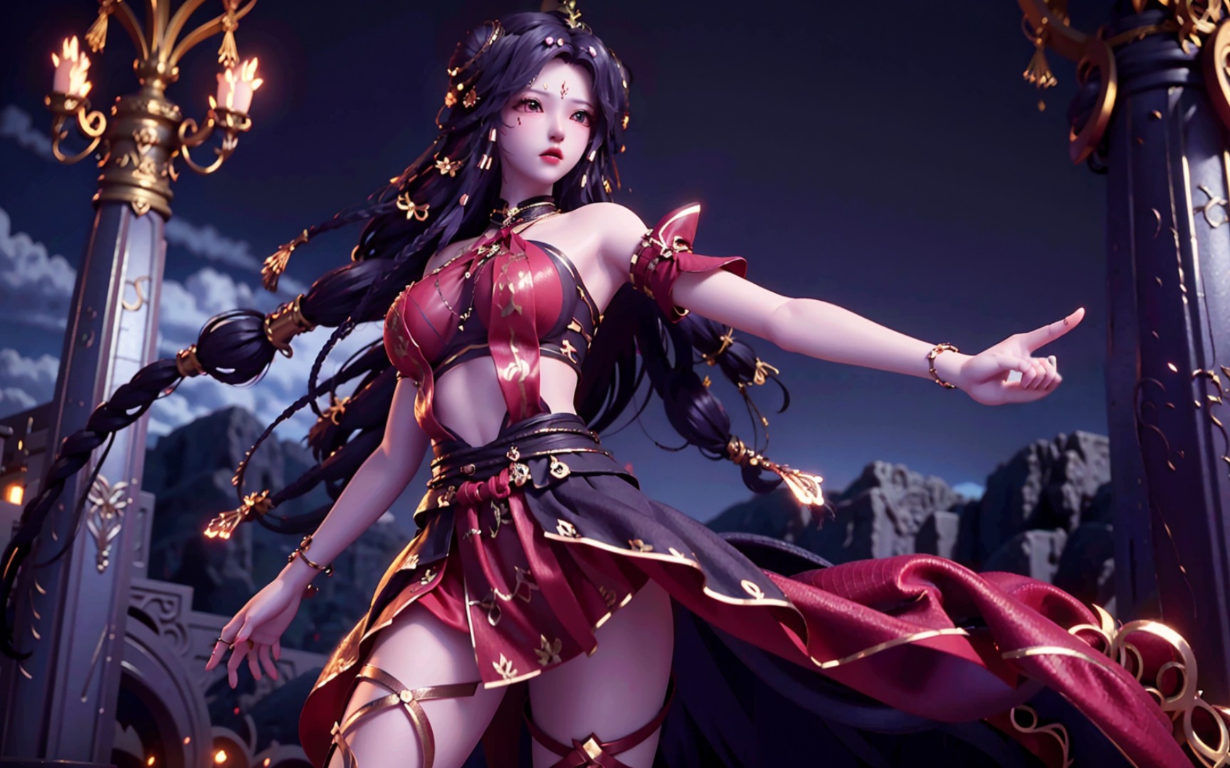 神印王座ai绘画冷筱同人原创