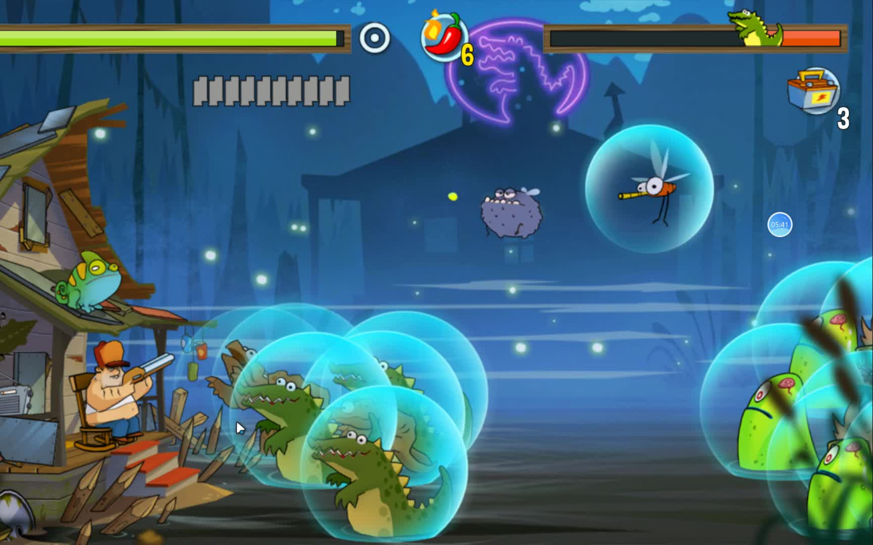 沼泽激战挑战模式1—8关