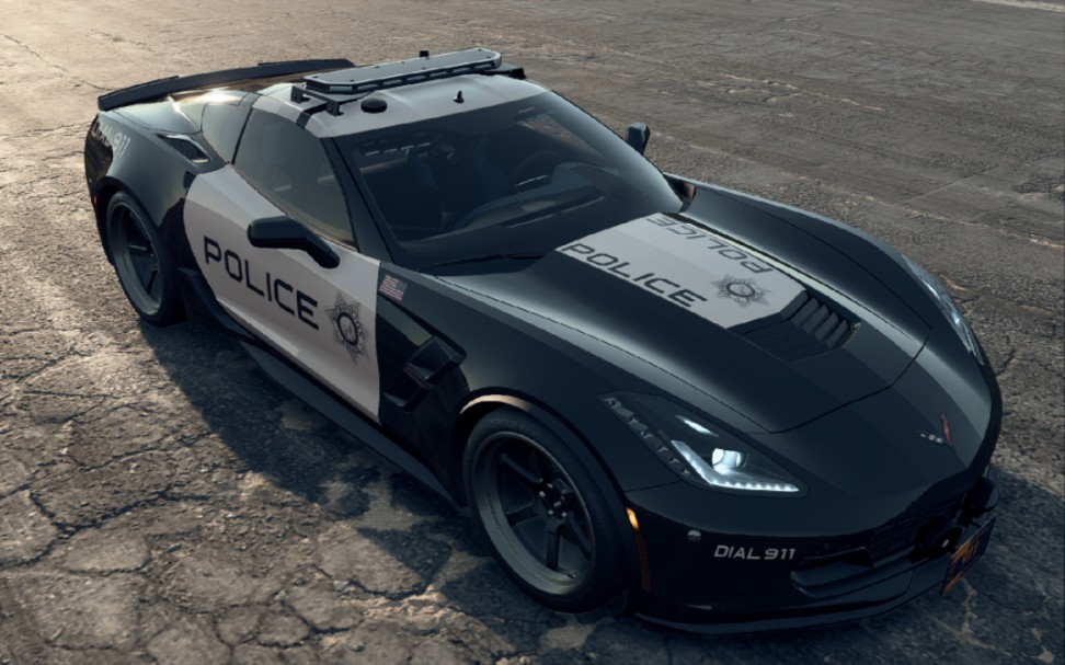 【极品飞车20】使用克尔维特c7警车进行天空之锤任务