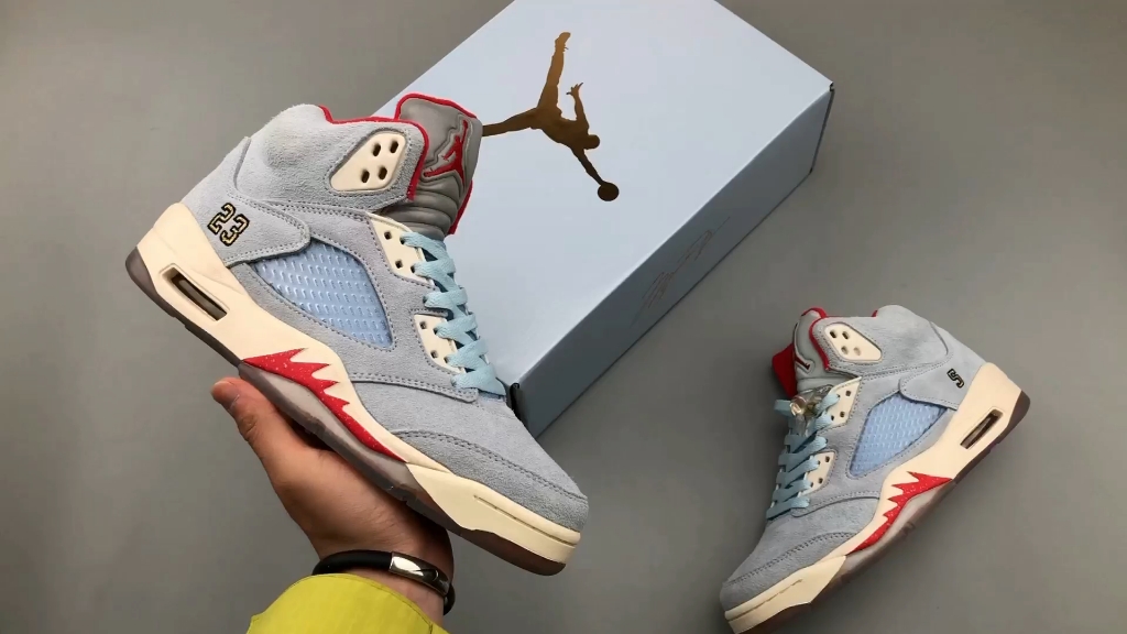 rophy room x air jordan 5 ice blue aj5 喬5 聯名 冰藍