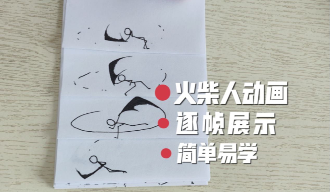 【火柴人动画】火柴人动画教程,逐帧展示,轻松简单上手火柴人动画