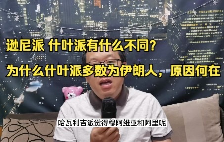 逊尼派 什叶派有什么不同?为什么什叶派多数为伊朗人,原因何在哔哩哔哩bilibili