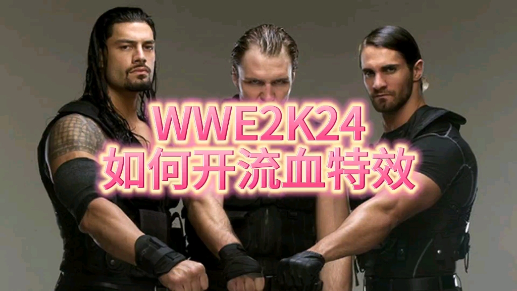 wwe2k24如何开启流血特效