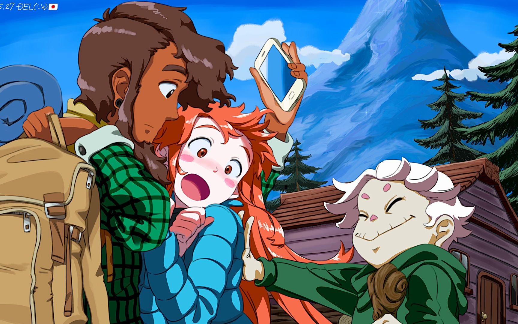 《celeste》蔚蓝 我和山顶的距离,只隔着勇气和毅力.