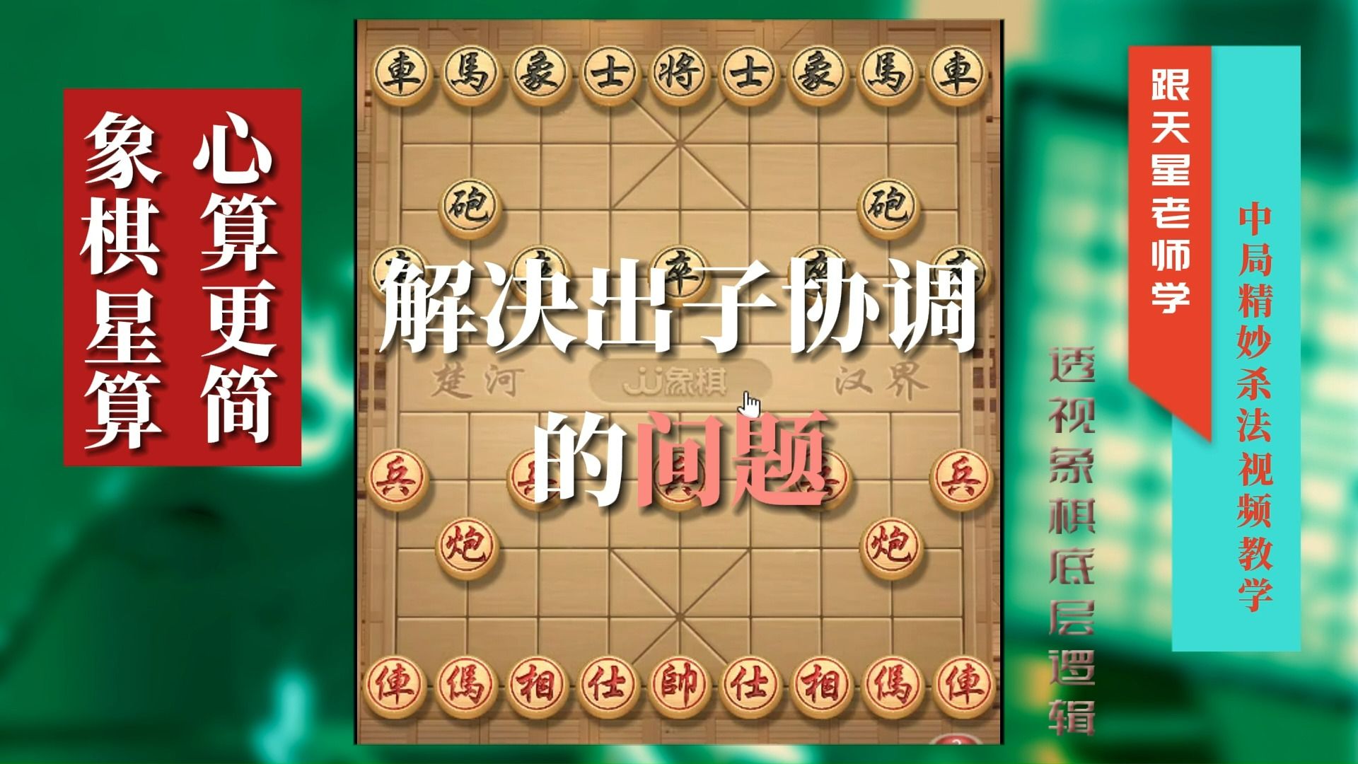 下象棋出子不协调会怎么样?一个视频解决出子协调的问题精彩集锦