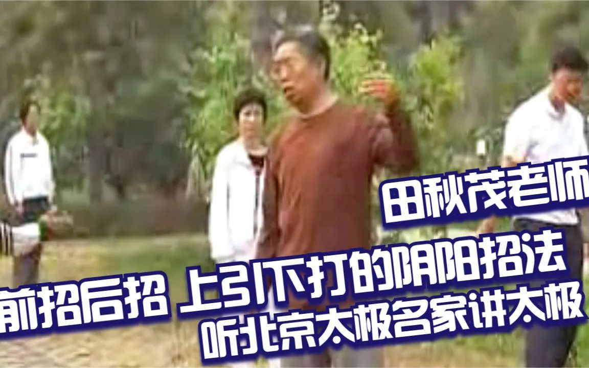 [图]前招后招 上引下打的阴阳招 听北京太极名师田秋茂讲解太极拳40