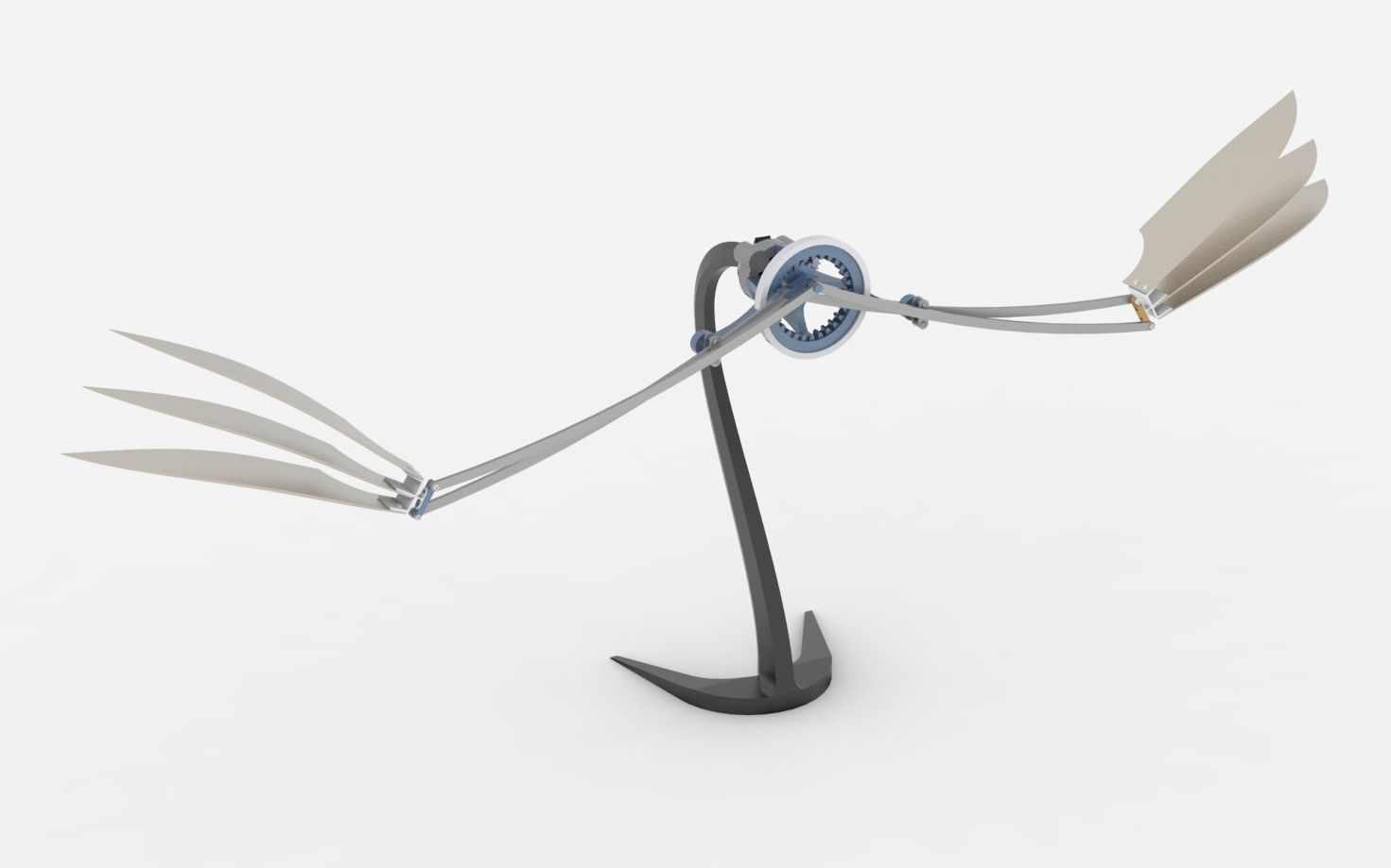 活动作品无处安放的机械魅力扑翼机构