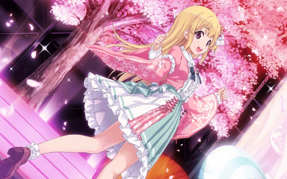 【中字】22/7音乐的时间 ★4 藤间樱「古都的落樱纷飞」活动限定卡面