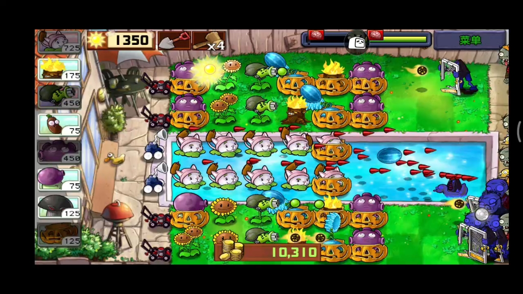 [pvz]第一次玩植物大战僵尸1代的无尽模式,没有玉米大炮真难打啊!